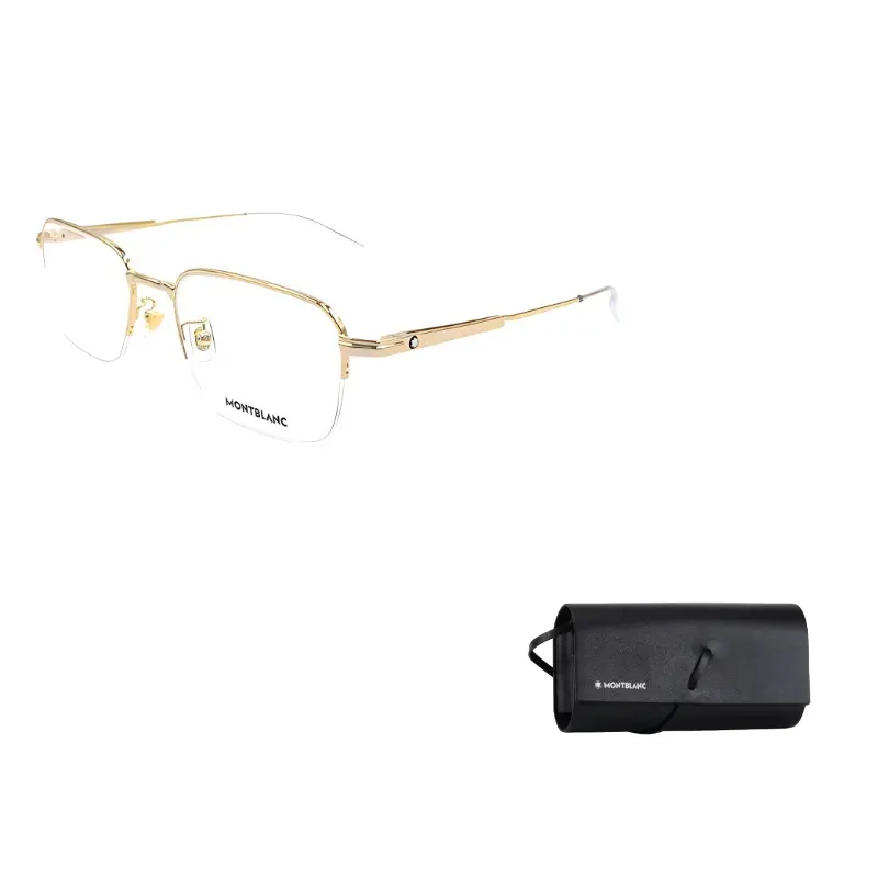 

MONTBLANC Мужские очки с прямоугольной оправой из сплава Alloy, Gold