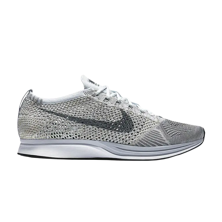 

Кроссовки Nike Flyknit Racer 'Pure Platinum', серый