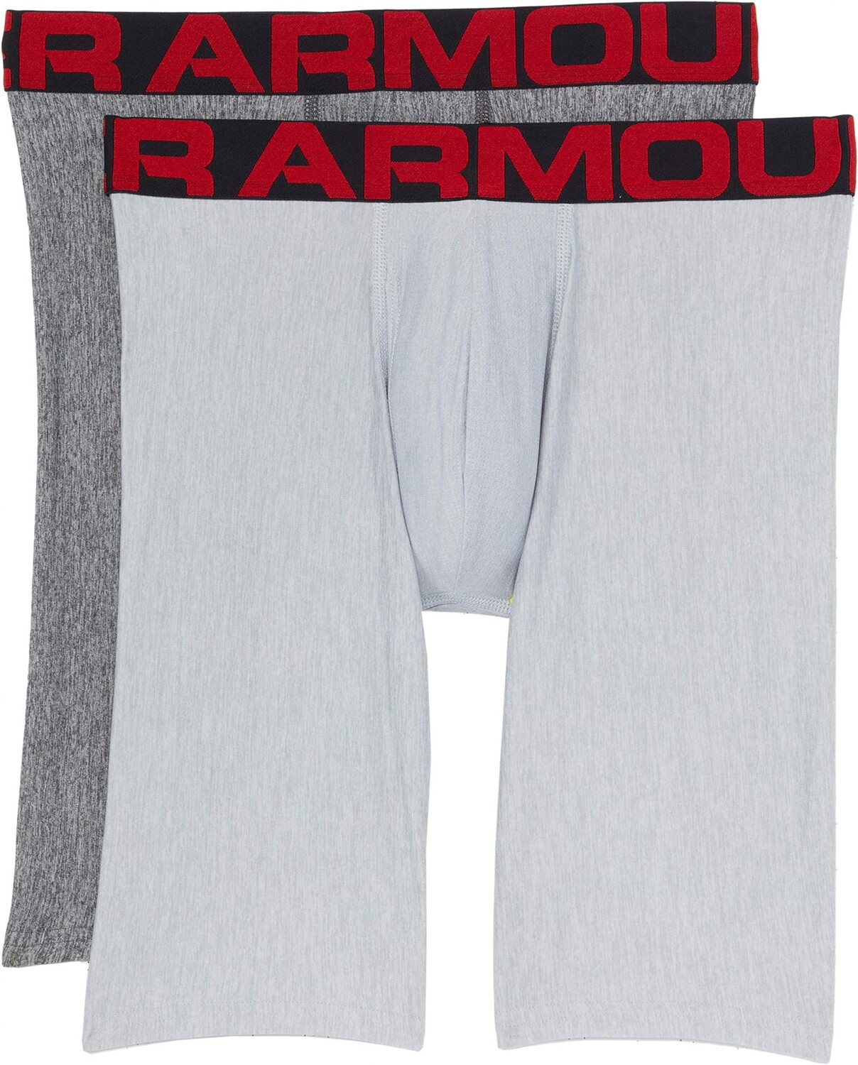 

Трусы Tech 9" Boxerjock 2-Pack Under Armour, цвет Mod Gray Light Heather/Jet Gray Light Heather