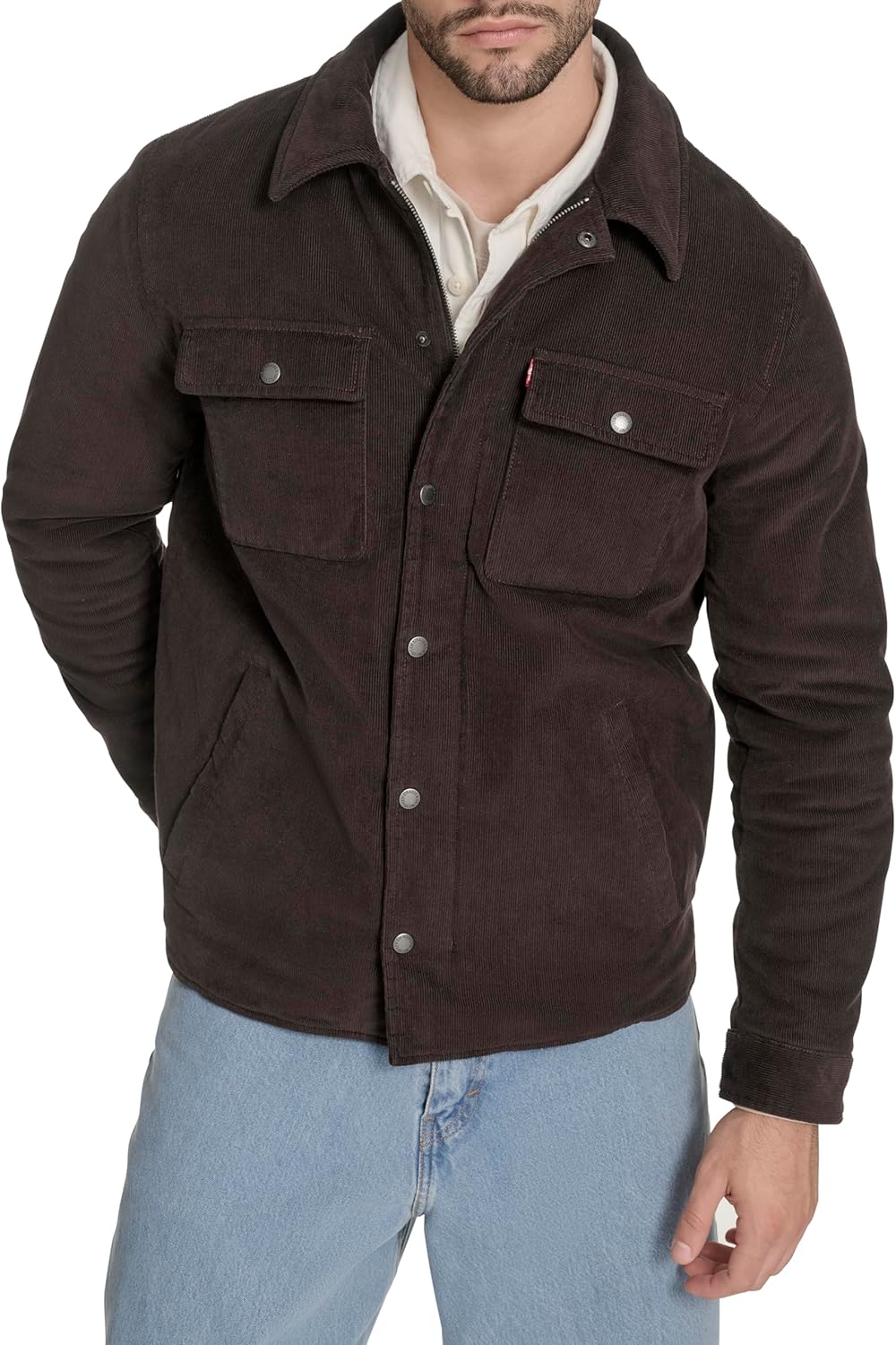 

Мужская вельветовая куртка-рубашка Levi's, Chocolate Brown Filled