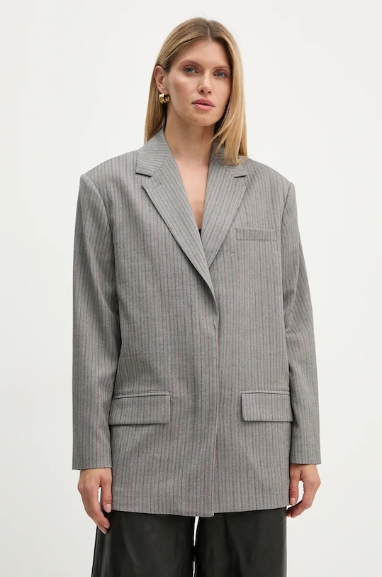 

Блейзер в ёлочку Herringbone Remain, серый