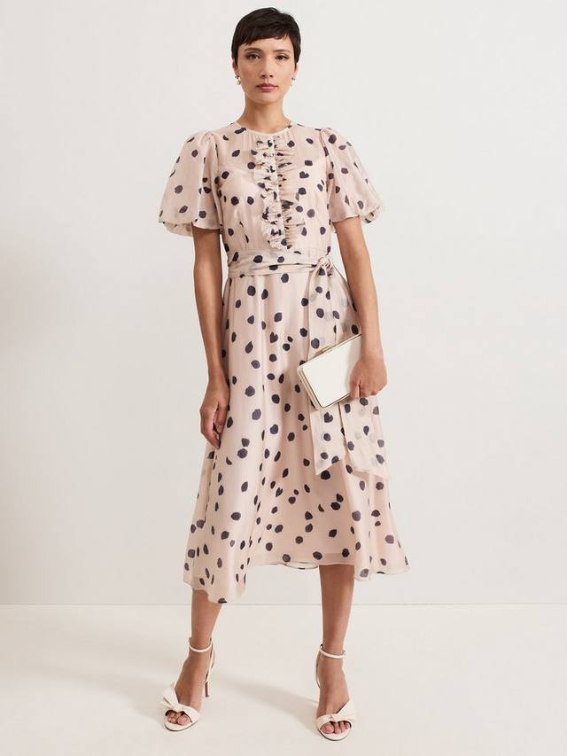 

Платье nicola в горошек Phase Eight, цвет Pale Pink