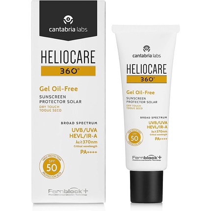 

360 Безмасляный гель Spf50, 50 мл, солнцезащитный крем для лица, Heliocare