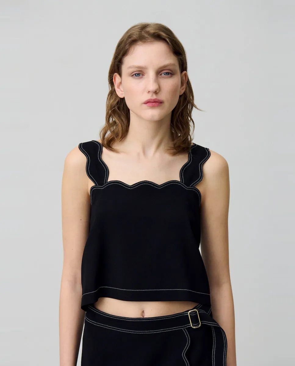 

Женский топ без спинки Claudie Pierlot, черный