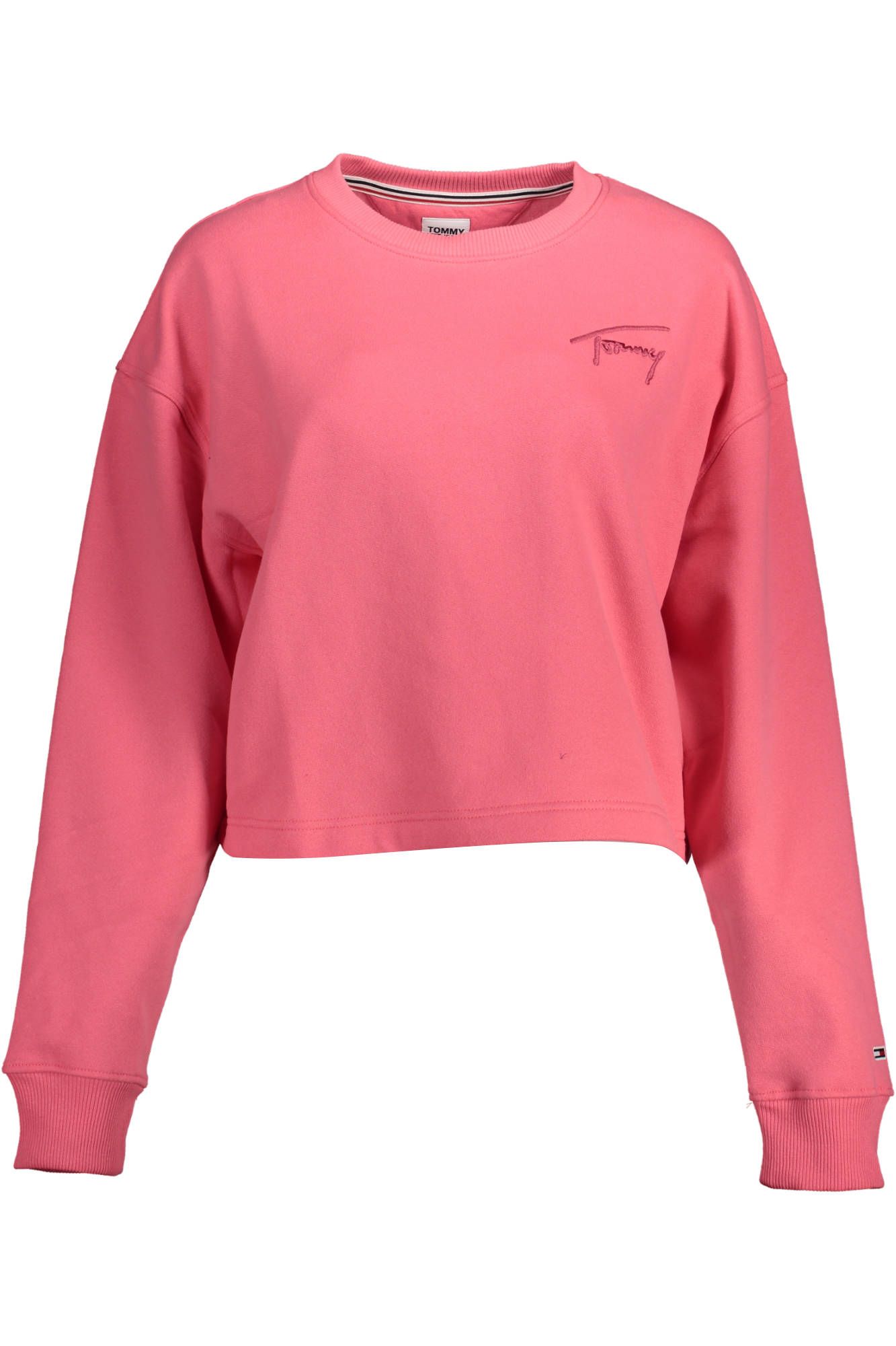 

Розовый хлопковый женский свитер Tommy Hilfiger