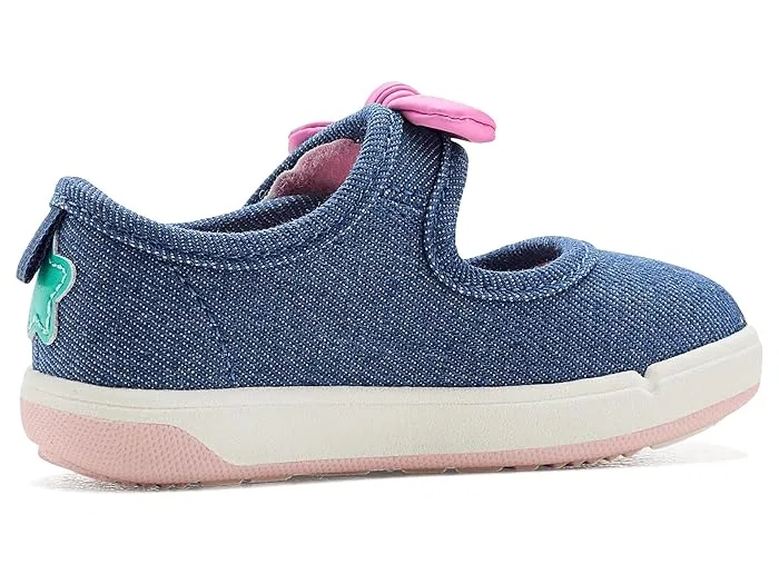 Кроссовки с бантом Ms Rachel Hi Friends Mary Jane Stride Rite, Denim — фото 4
