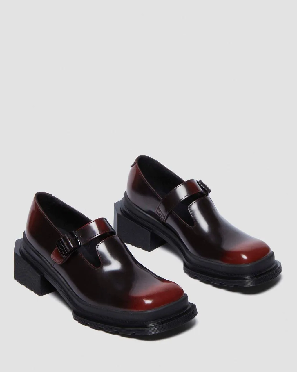 Dr. Martens Туфли Мэри Джейн Maybole с квадратным носком, цвет Black+Cherry Red — Arcadia — фото 4