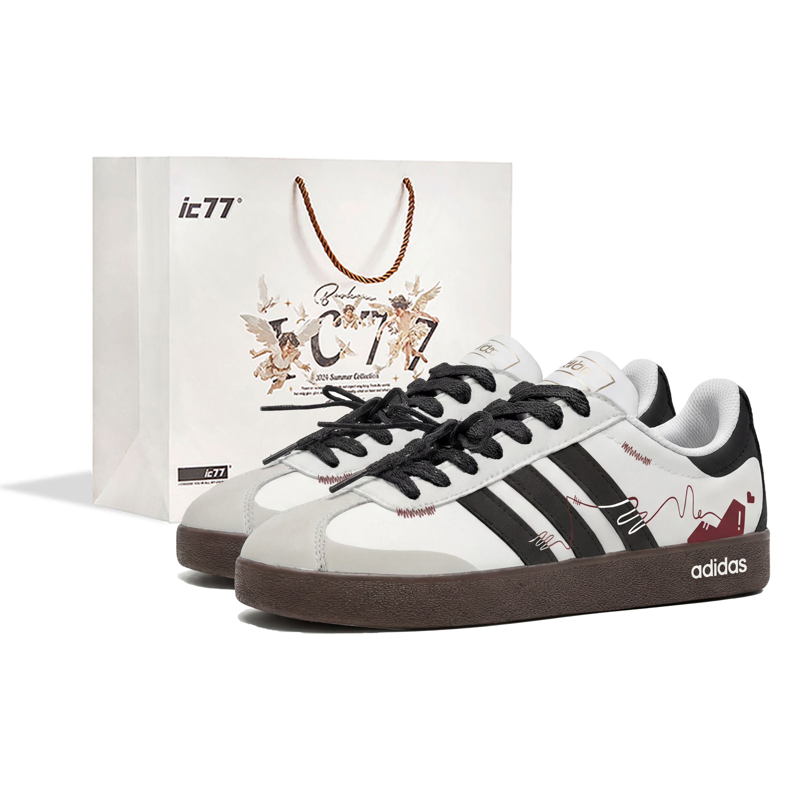 

Adidas Neo VL Court 20 Matchmaking Love Confession Box кожаные кроссовки для скейтбординга с амортизацией, износостойкие, низкие