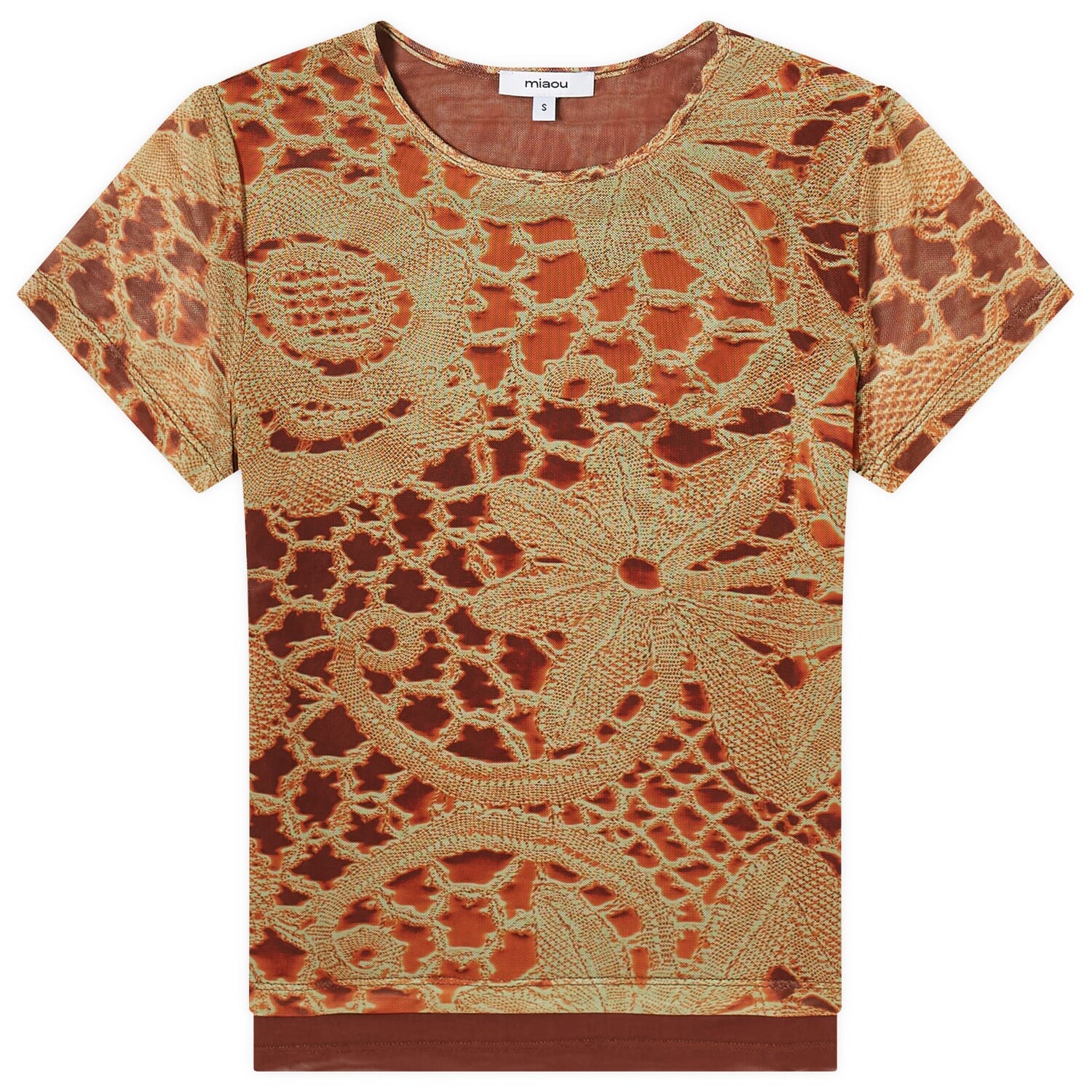 

Футболка Miaou Mini T-Shirt, цвет Orange Lace
