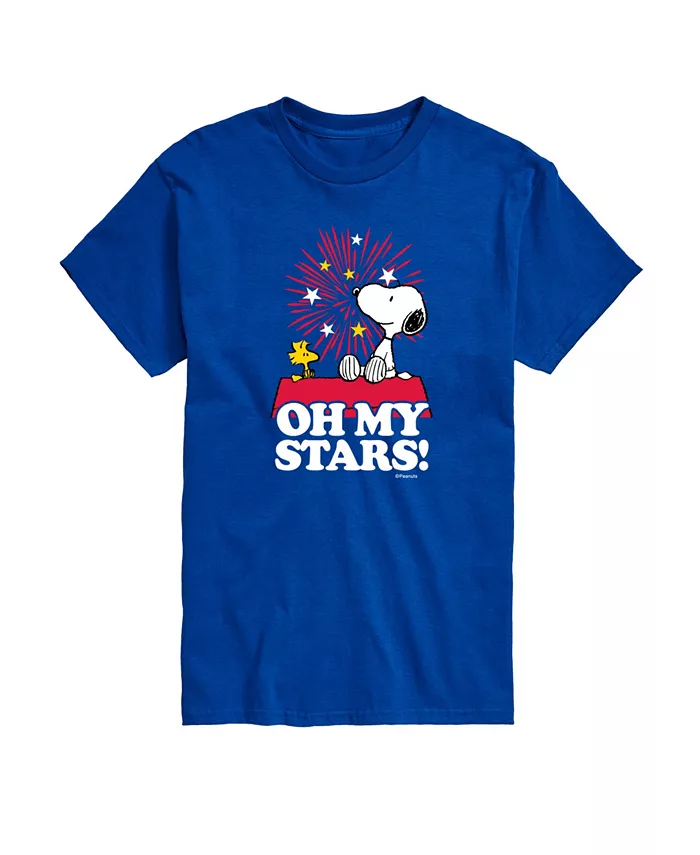 

Мужская футболка с коротким рукавом Peanuts Snoopy Oh My Stars AIRWAVES, синий