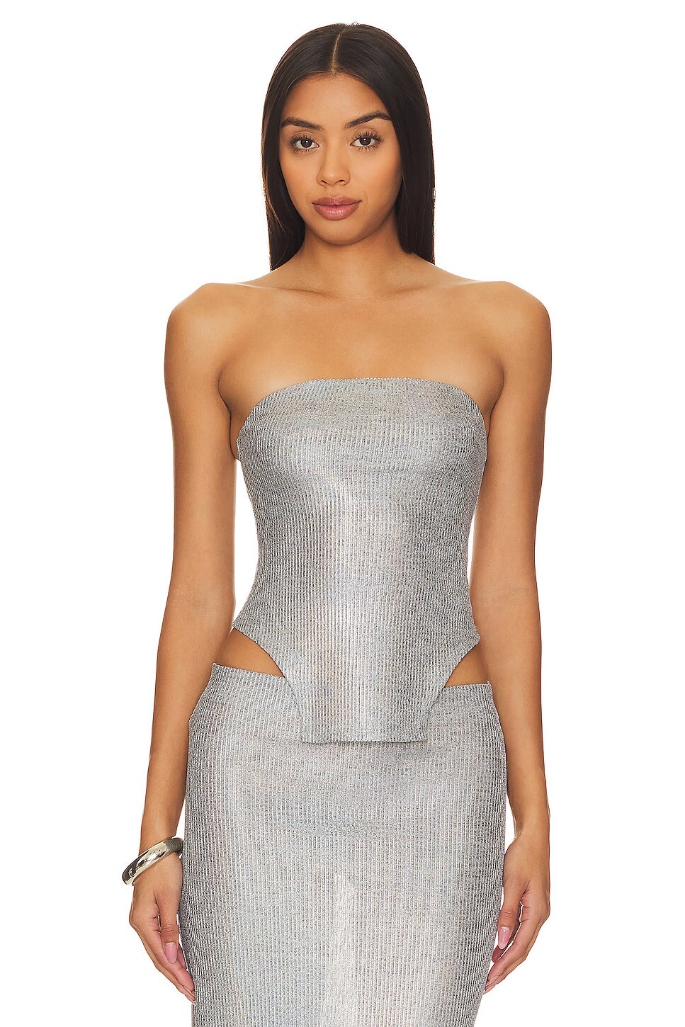 

Топ h:ours Mika, цвет Metallic Silver
