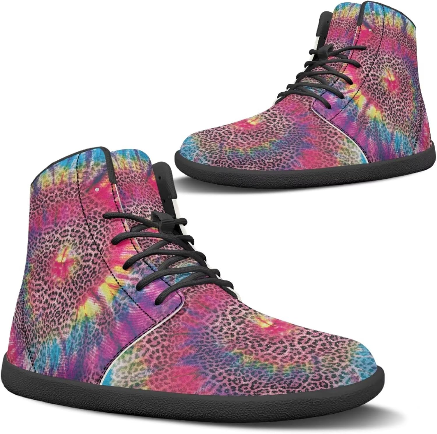 

Кроссовки Binienty для бега, унисекс, высокие, босоножки, классические шнуровкой, для мужчин и женщин, для спортзала, работы и на открытом воздухе, Tie-dye Swirl