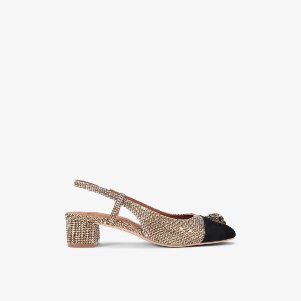 Туфли-Лодочки Sloane с плетеным носком, украшенные кристаллами Kurt Geiger London, бежевый