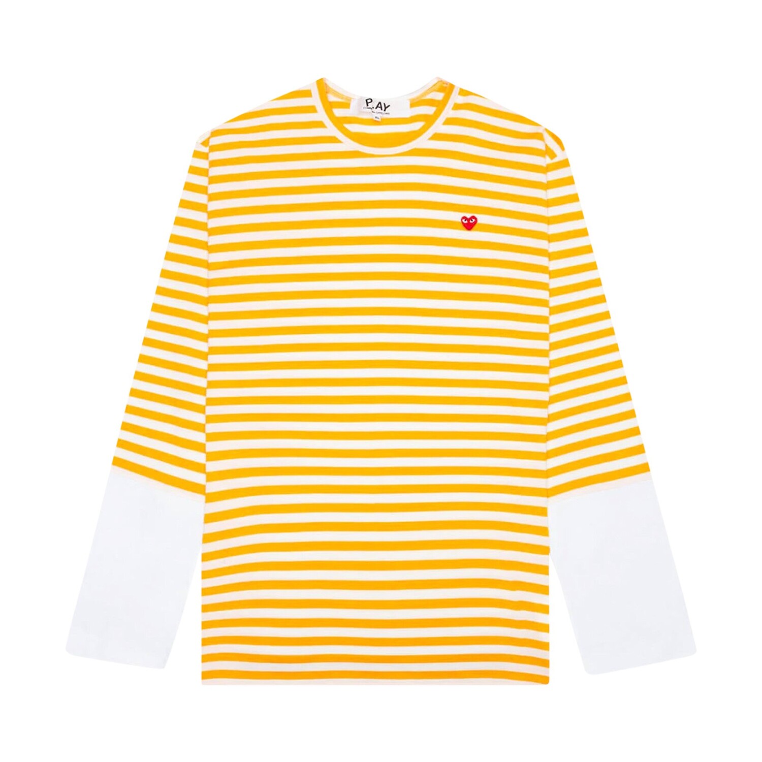 

Футболка в полоску Comme des Garçons PLAY Желтая