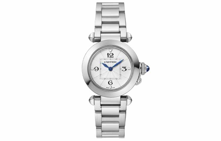 

Cartier Часы Pasha De Quartz Movement женские, 30 мм, белый циферблат, корпус из нержавеющей стали, браслет из нержавеющей стали