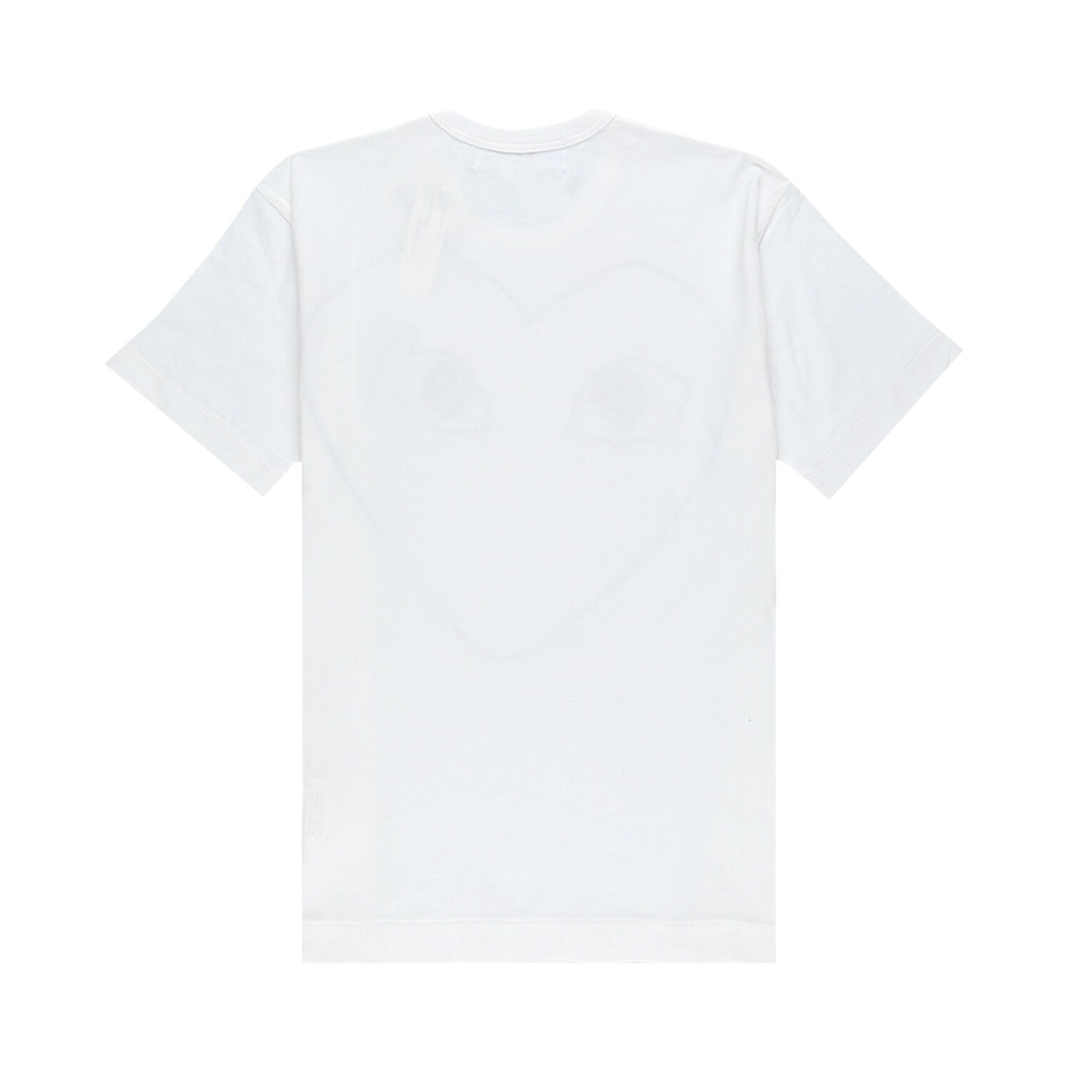 Футболка Comme des Garçons PLAY Outline Heart Logo, цвет Белый — фото 2