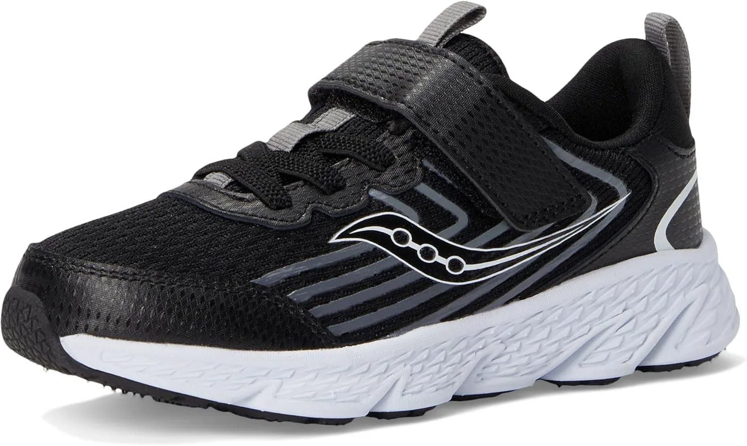 

Saucony Unisex-Child Wind 3.0 Alternative Closure, черно-белый