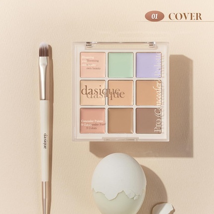 Палитра Pro Concealer 01 Cover Color Corrector для корейского макияжа Dasique — фото 2