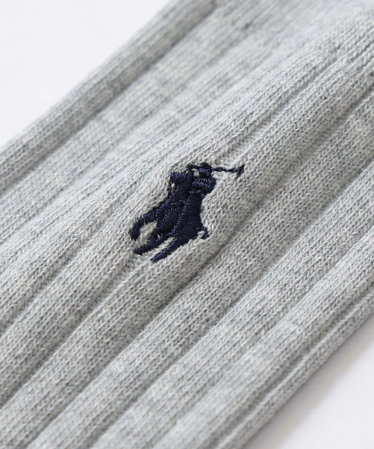 Носки POLO RALPH LAUREN с вышивкой логотипа, пара, длина миди, цвет тёмно-синий — фото 2