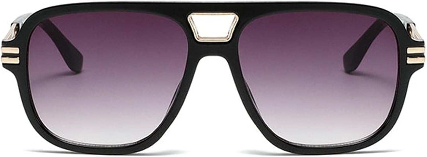 

Солнцезащитные очки Helena Retro с двойной перемычкой, квадратной формы, женские, с защитой от УФ-излучения UV400, модные, сине-черные, мужские, металлические, трендовые, для активного отдыха, C2