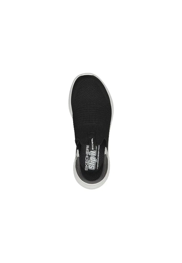 Кроссовки детские, гибкая подошва, ULTRA FLEX 3.0 Skechers, белый/черный — фото 2