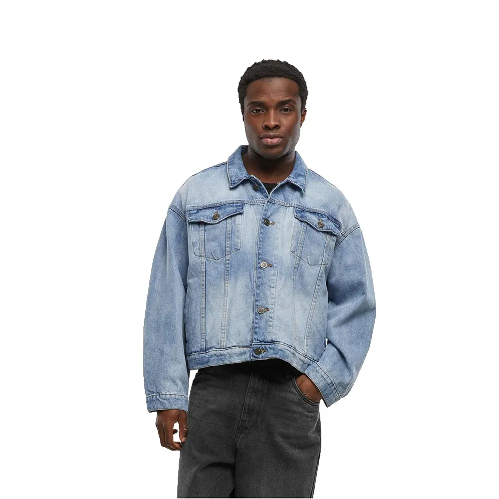 

Куртка Build Your Brand Heavy Ounce Boxy New denim, синий