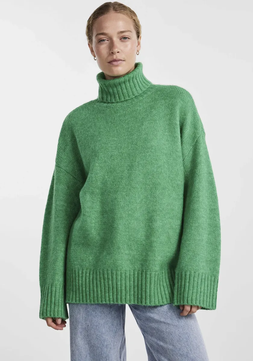 

Свитер с высоким воротником из кусочков "PCNANCY LS LOOSE ROLL NECK KNIT NOOS BC" Pieces, цвет Mint