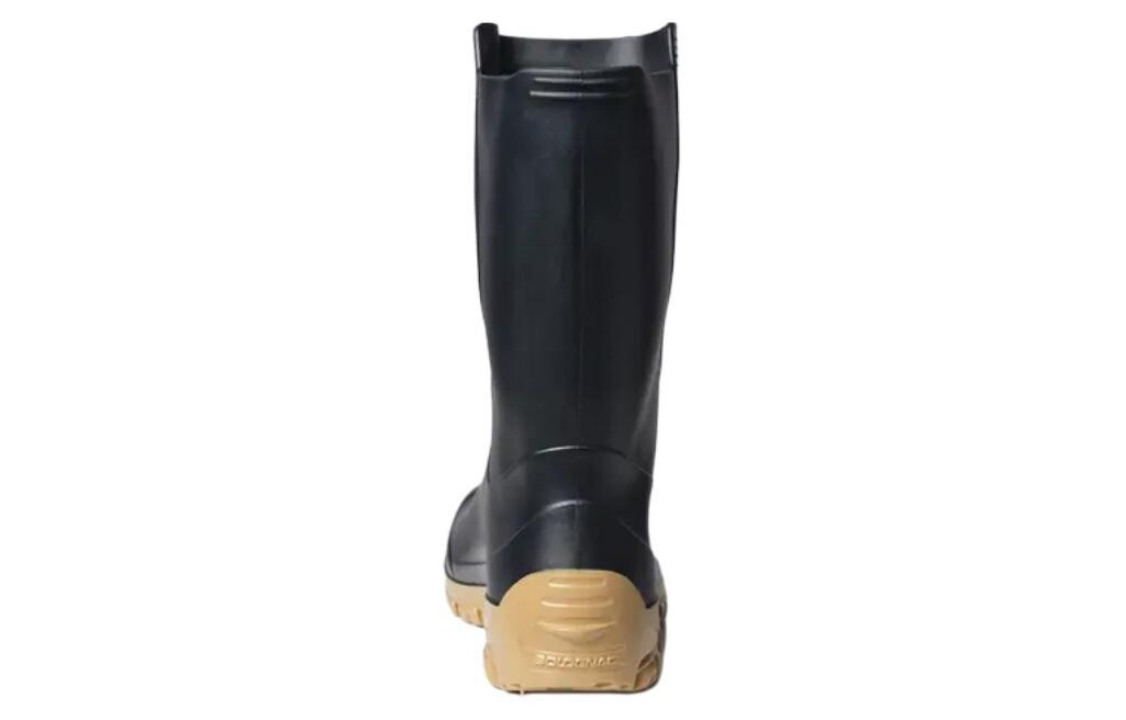 Сапоги WELLIES 100 Rain Boots женские черные/коричневые Decathlon — фото 3