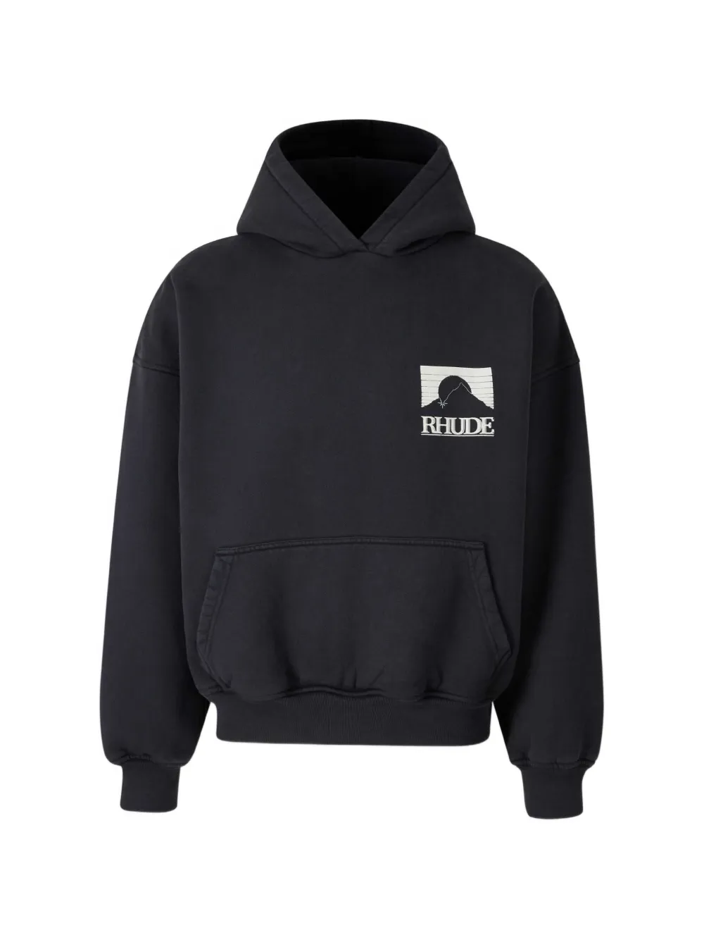 

Худи с графическим принтом Rhude, черный