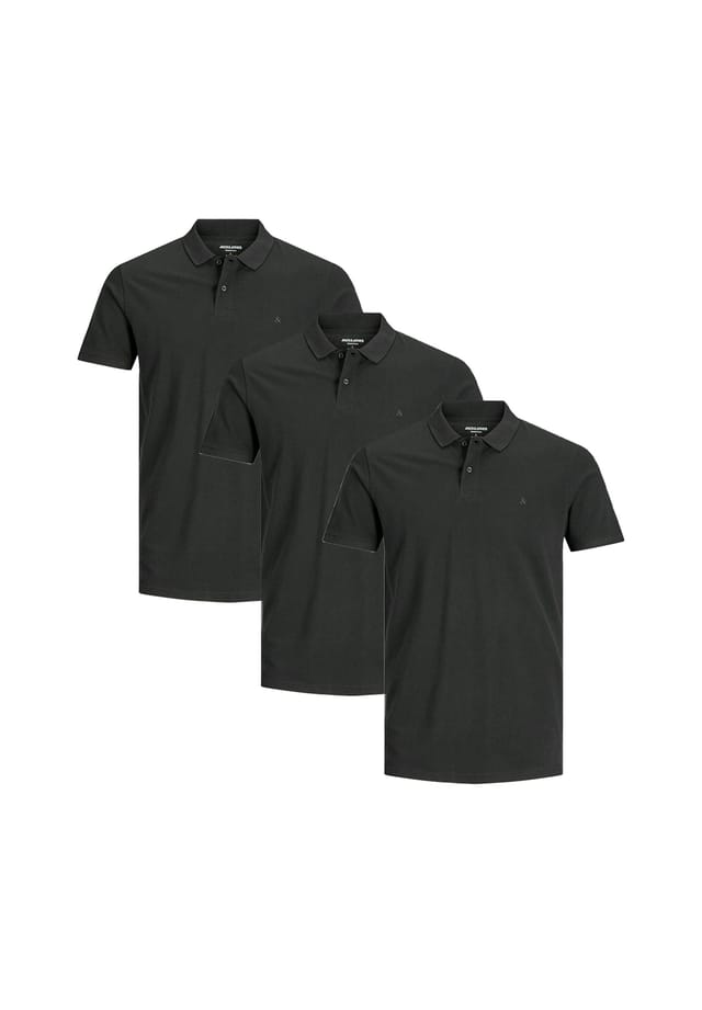 

Рубашка поло 3 шт. в упаковке базовая Jack & Jones, черный