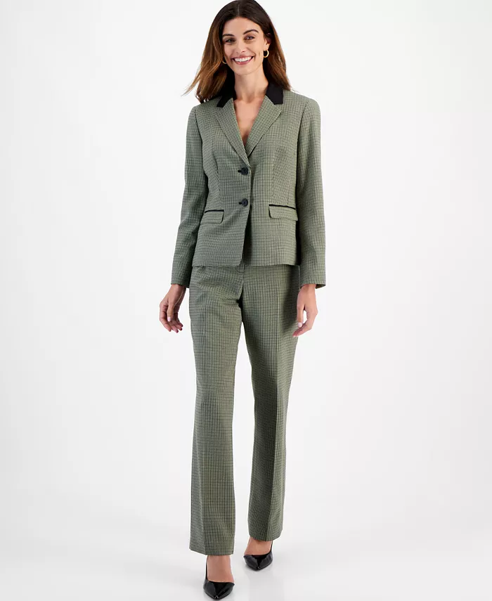 

Женский костюм с двумя пуговицами, Regular & Petite Le Suit, коричневый