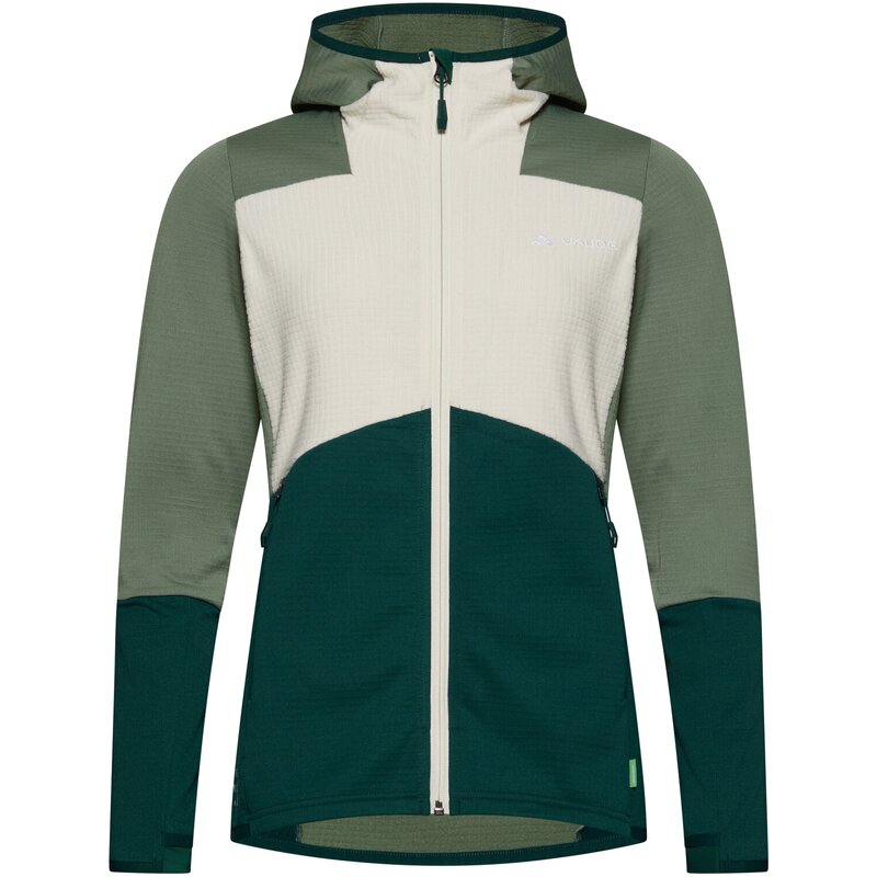 

Под курткой, где флисовая куртка Monviso с капюшоном и сеткой Vaude, цвет deep pond