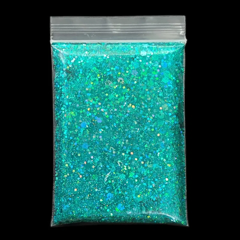 Голографические блестки для маникюра Mix Size Nail Glitter Sequins 20 г Feiniao — фото 4