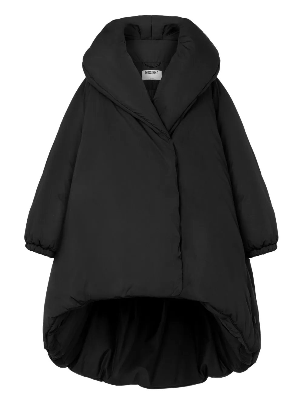 

Пальто с высоким воротником Moschino, черный