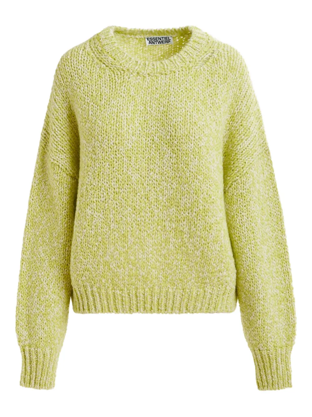 

Меланжевый трикотажный свитер Izura Essentiel Antwerp, зеленый