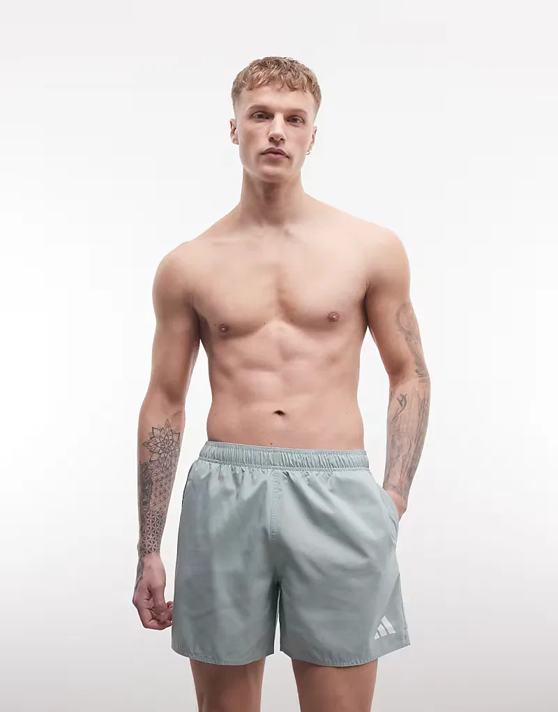 Плавки-шорты Adidas Performance Training, бело-зеленый — фото 2