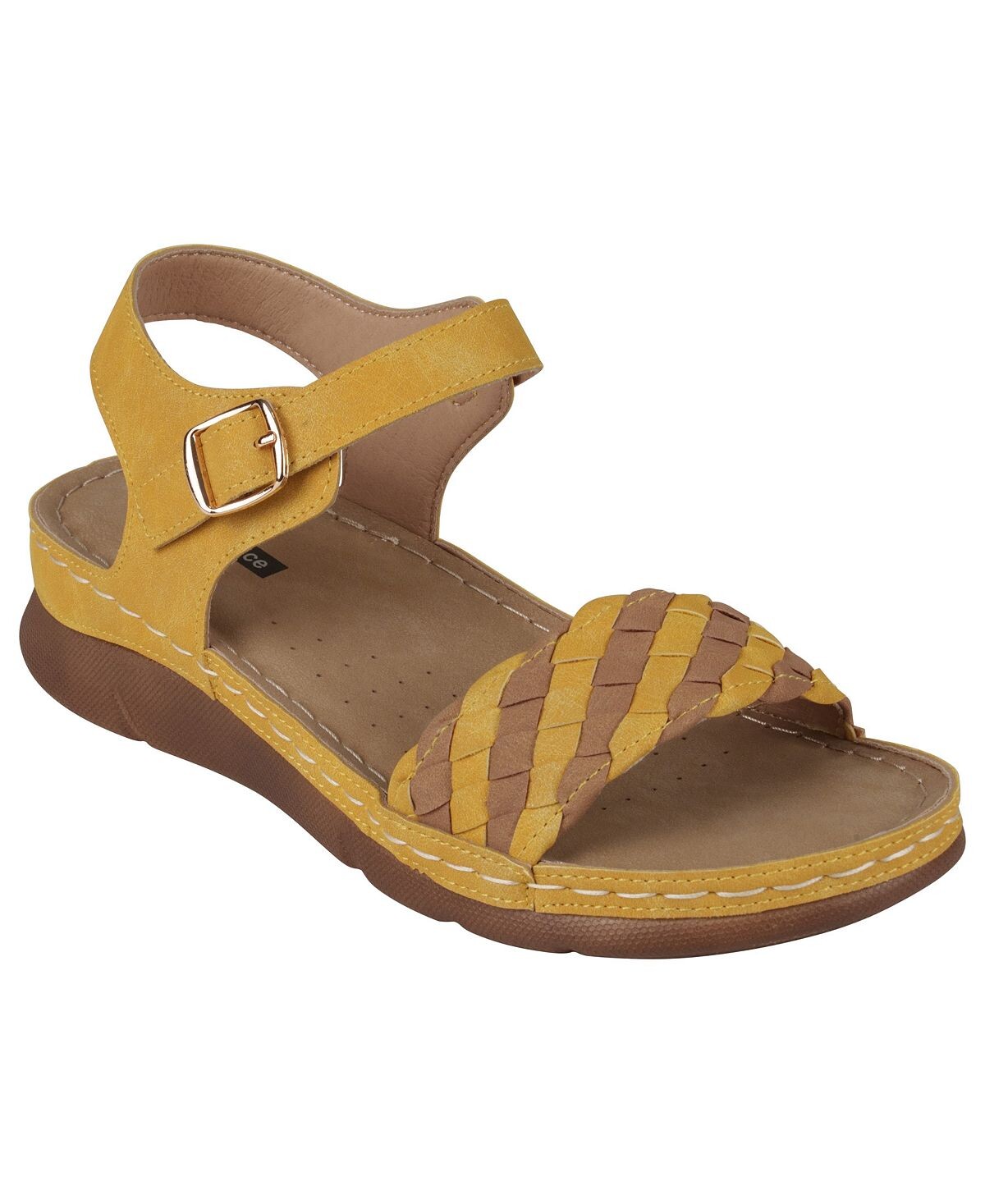 

Женские сандалии Millis Comfort на плоской подошве GC Shoes, желтый