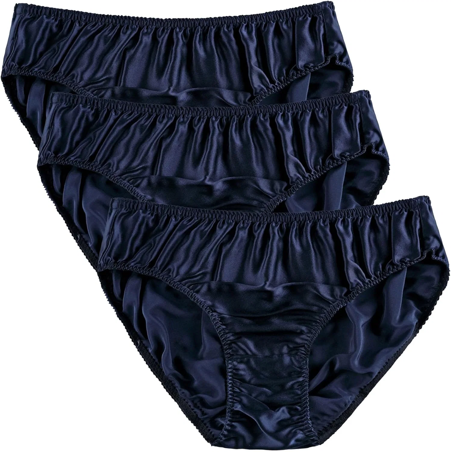 Брифы мужские, шелковые, Blue10-3pc