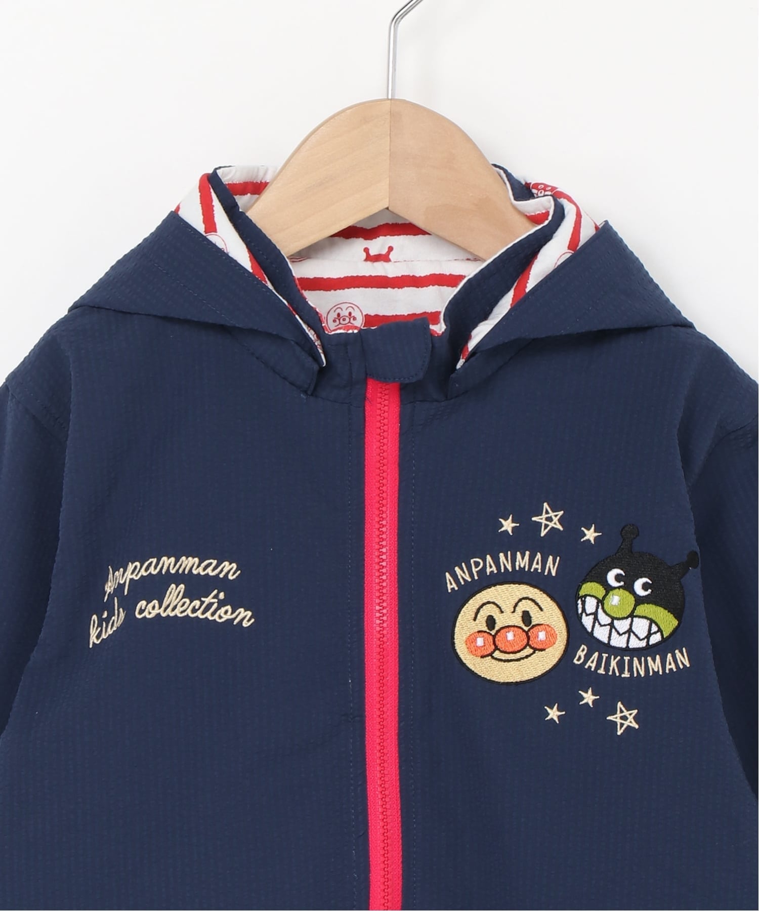 Детская коллекция Anpanman / (K) Двусторонняя куртка с капюшоном Anpanman Anpanman Kids Collection, Navy — фото 3