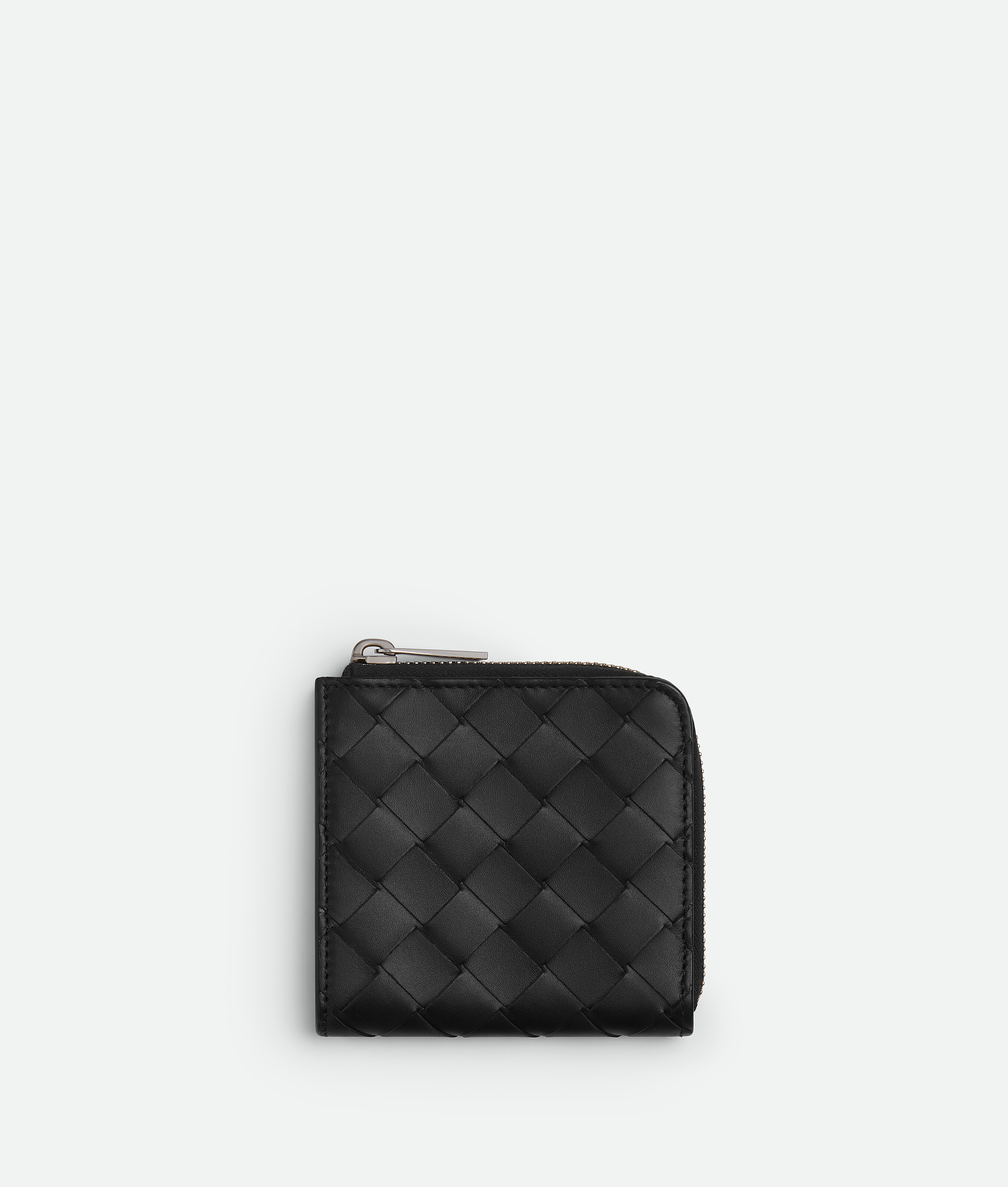 

кошелек Intrecciato с квадратной молнией вокруг Bottega Veneta, черный