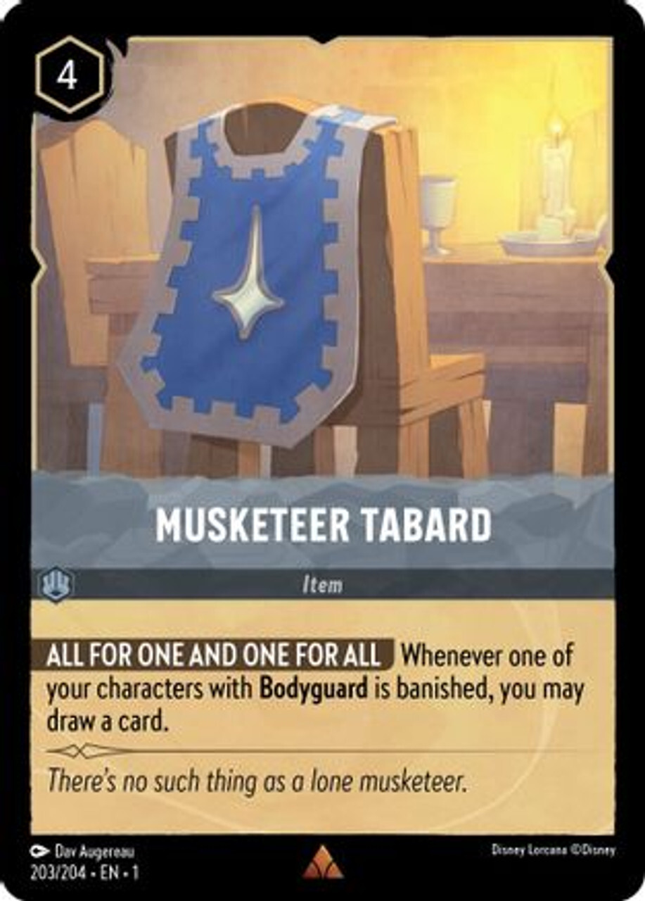 

Карточная игра Musketeer Tabard (203/204) - The First Chapter Cold Foil