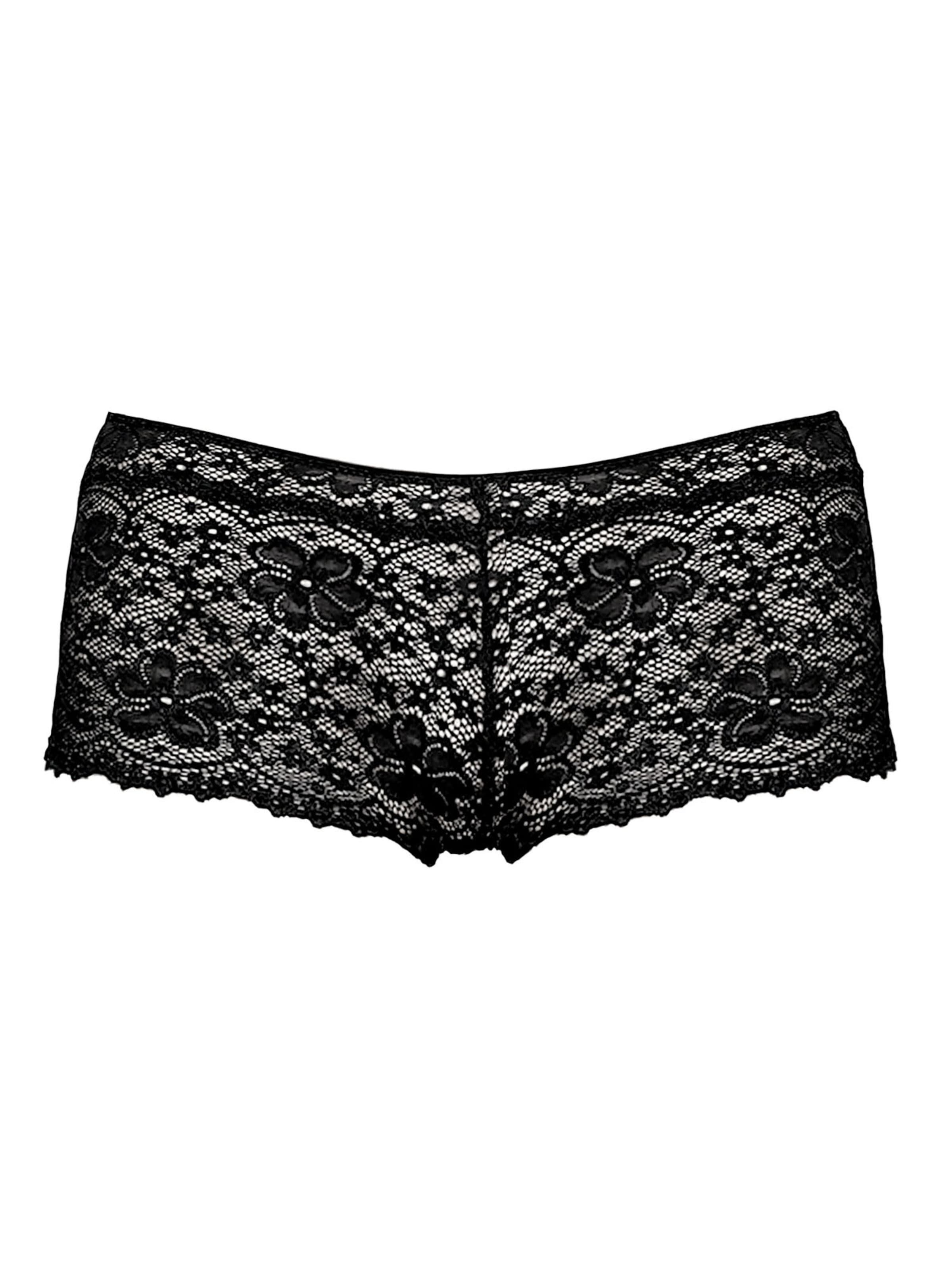 

Nina von C. Трусы Boyshorts 'Millefleurs' в черном цвете