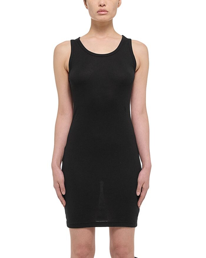 

Платье-майка Helmut Lang из мягкой рубчатой ​​ткани, черный