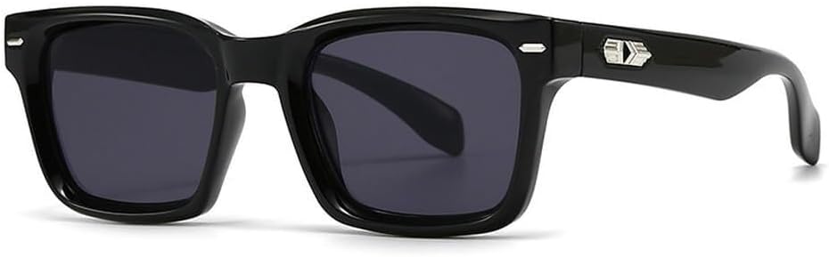 

Женские солнцезащитные очки квадратной формы с градиентным переходом цвета UV400, в стиле ретро с заклепками, мужские солнцезащитные очки цвета шампанского LXLHWN, Black Gray