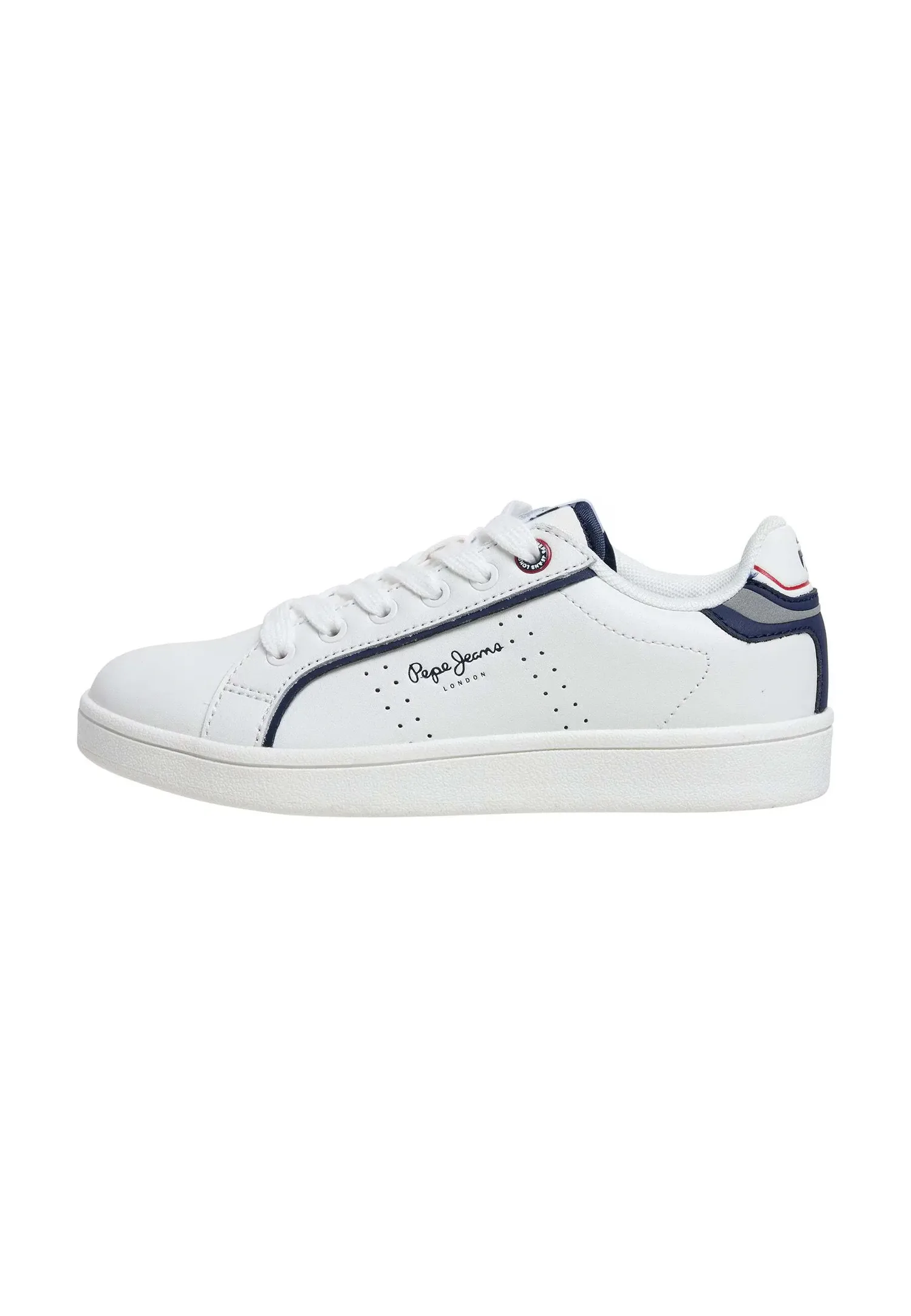 Классические детские кроссовки с микроотверстиями Pepe Jeans, белый — фото 3