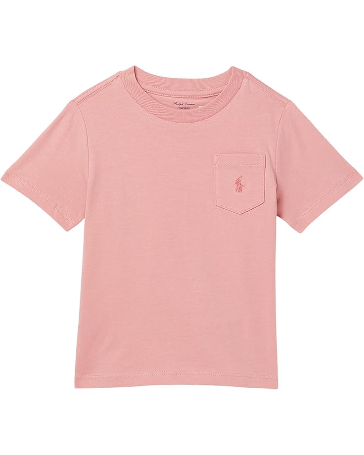 

Футболка Polo Ralph Lauren Kids Cotton Jersey Pocket Tee, цвет Faded Peony