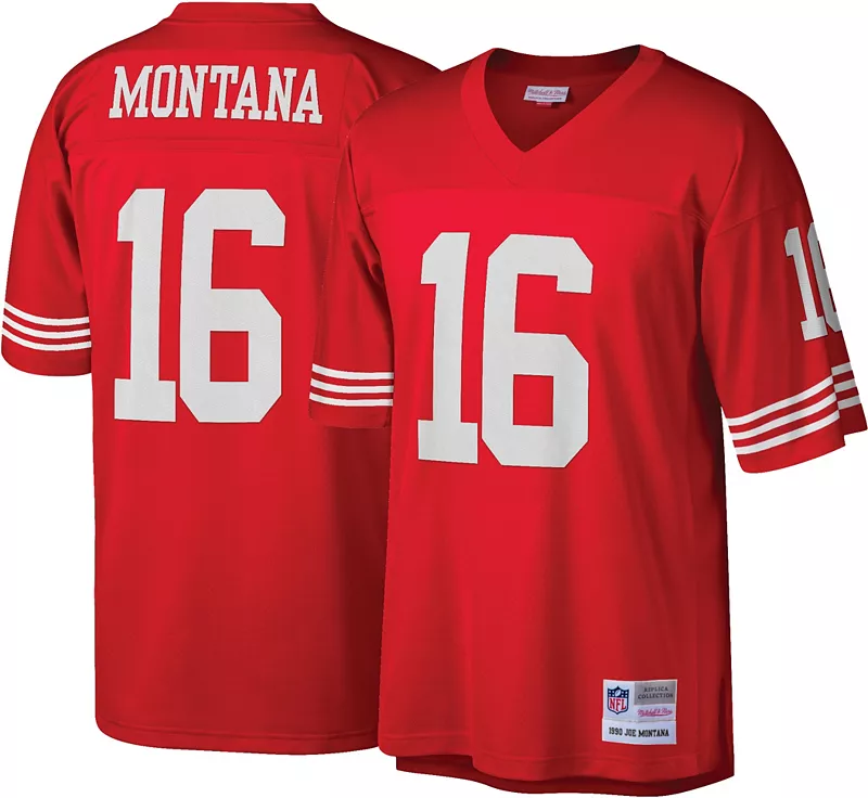 

Мужская футболка Mitchell & Ness San Francisco 49ers Joe Montana № 16, 1990 год
