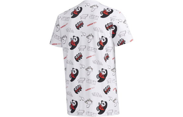 Футболка neo casual sports short sleeve white Adidas, белый — фото 2