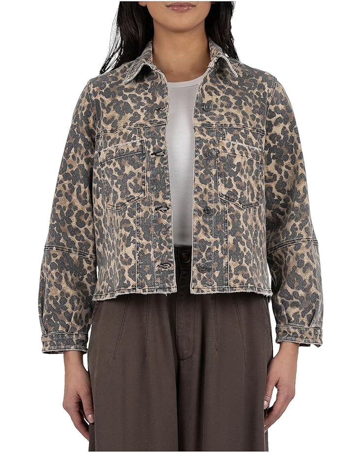 

Куртка KUT from the Kloth Bailey Button Front Jacket, цвет Tan/Brown