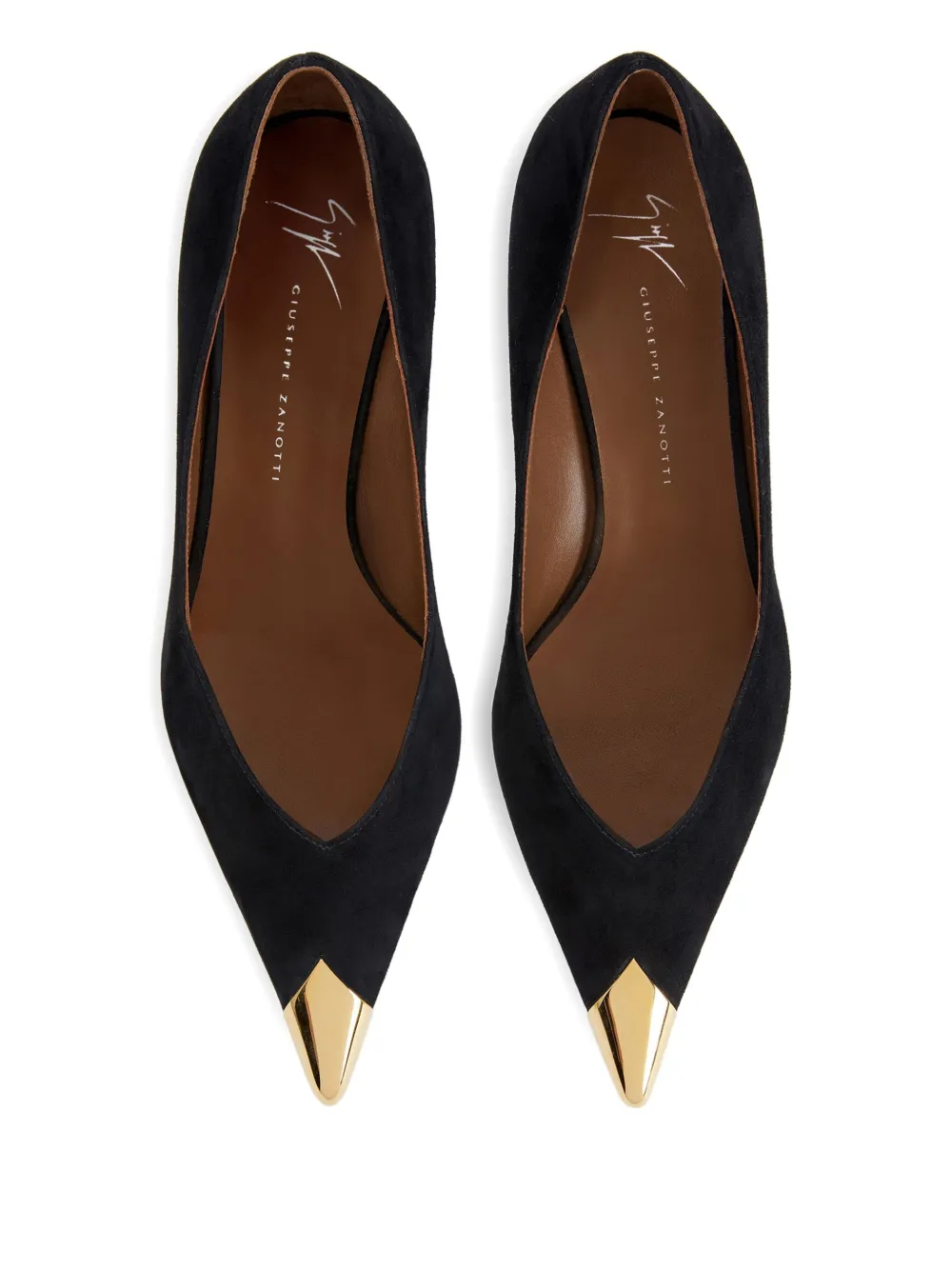 Туфли-лодочки Melaine с заостренным носком и каблуком 50 мм Giuseppe Zanotti, черный — фото 4